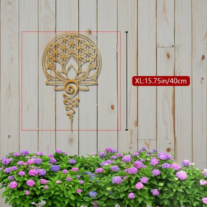 Décoration murale en métal Mandala 15