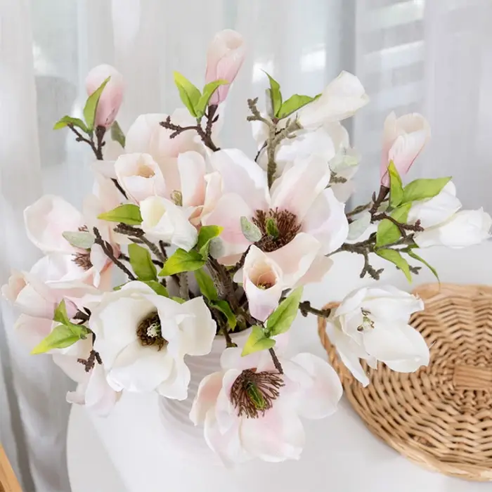 Magnolia Artificiel, Décoration de Table de Mariage