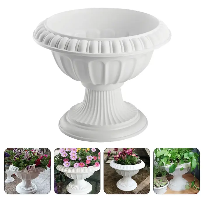Pot de fleur à colonne romaine