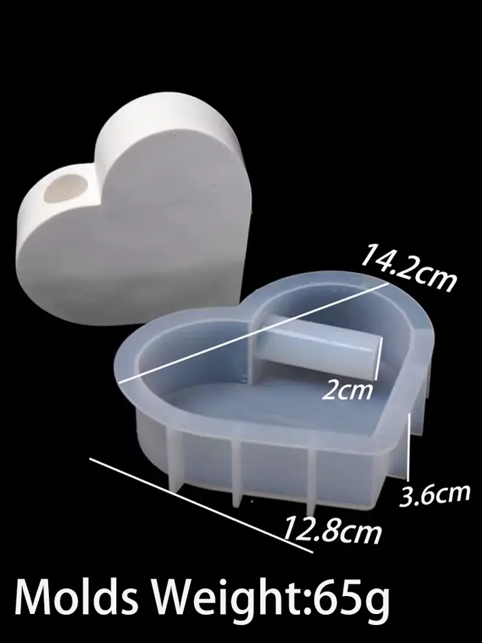 Pot de fleur en forme de cœur, moule en Silicone, bricolage, Tube à essai hydroponique d'amour, fabr