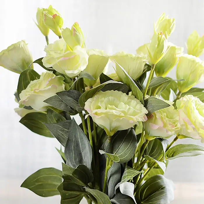 1 pièces 70 cm fleur artificielle en gros Trigeminal Eustoma