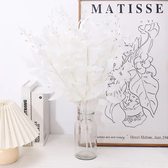 Feuilles de saule plantes vertes artificielles