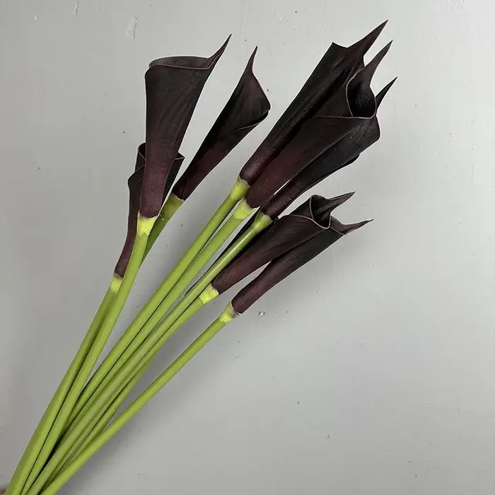 Lot de 5 fleurs artificielles en PU