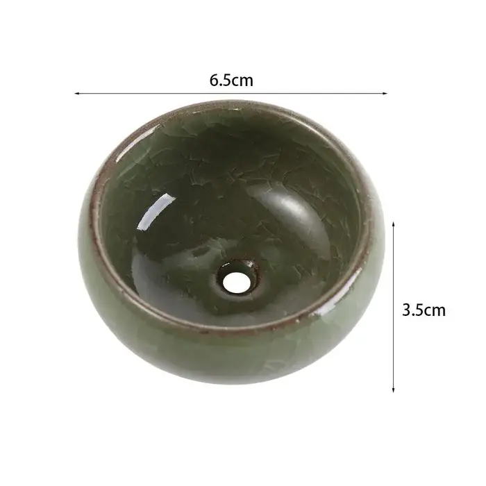 Pots de fleurs en céramique respirants effet glaçure craquelée