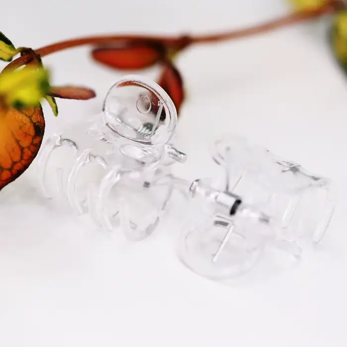 20-1000 pièces transparent 6 griffes orchidée Clips en plastique papillon fleurs Support clair fixat