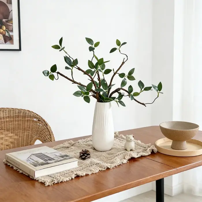 Branches artificielles vertes de 43 cm pour centre de table