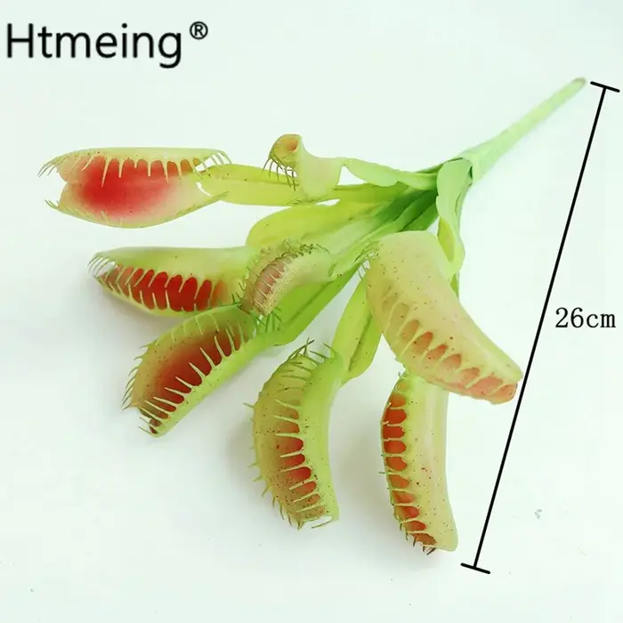 1 pièces plantes artificielles de piège à mouche de Vénus