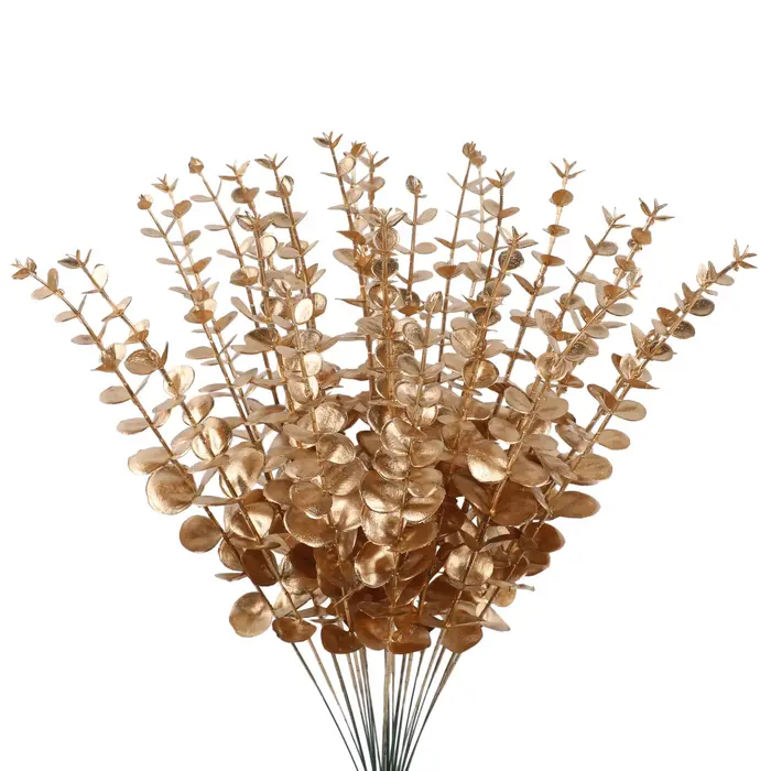 Simulation de fleur artificielle d'eucalyptus doré