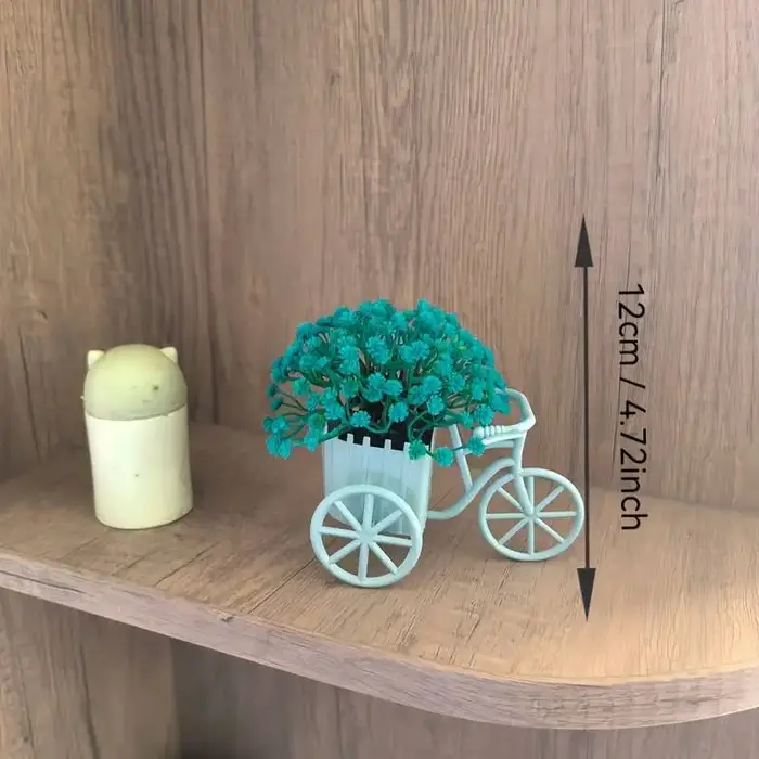 Panier de fleurs de vélo de style moderne de luxe léger avec de belles