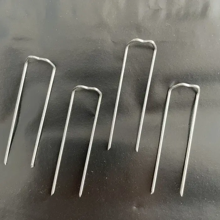 Clips de fixation portables et compacts pour jardinage - Pinces de support de plantes galvanisées en forme de M