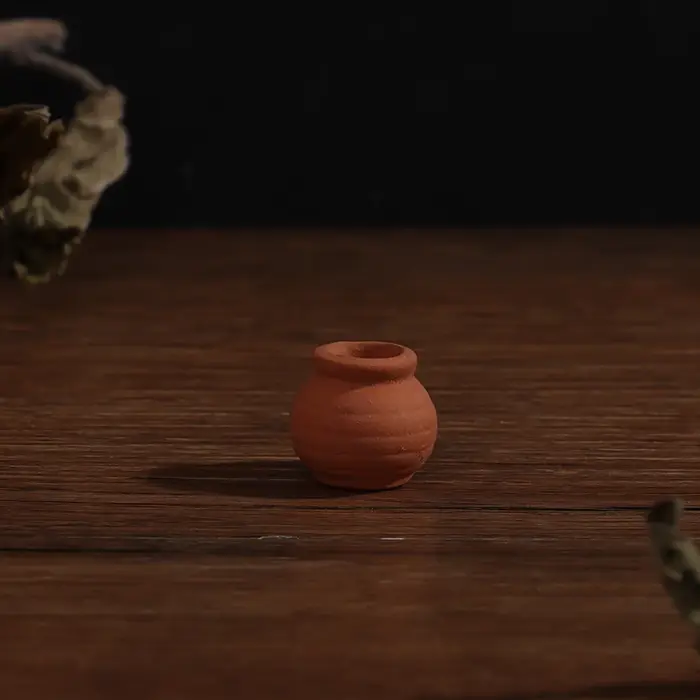 Mini Vase décoratif pour maison de poupée 1:12, Pot de fleurs en terre cuite, bricolage