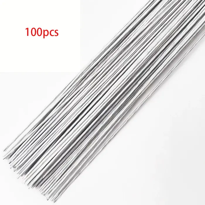100 pièces fil floral calibre 26 artisanat fleuriste fil floral vert pour artisanat bouquet tige cou