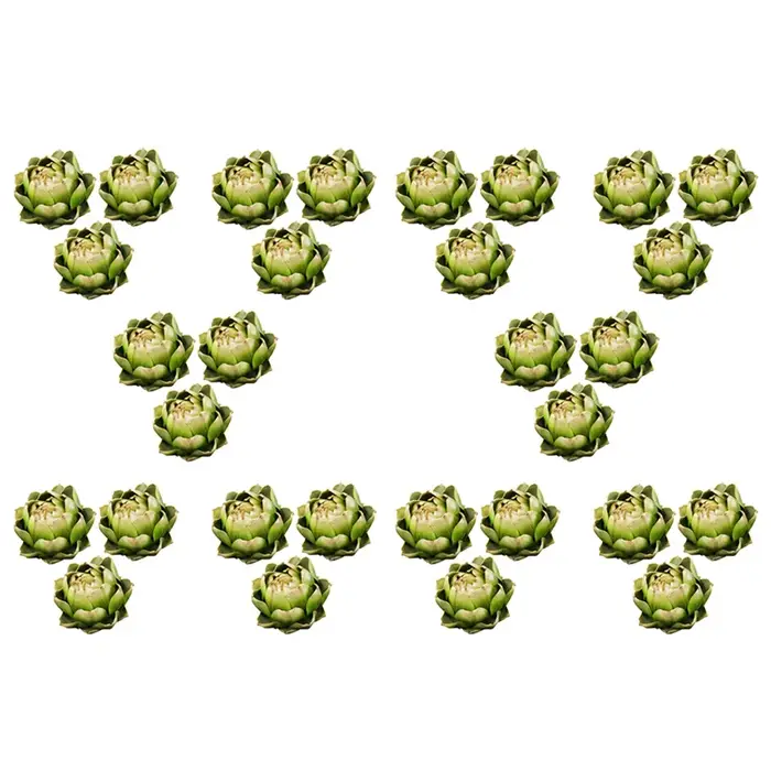 30Pcs vert artificiel