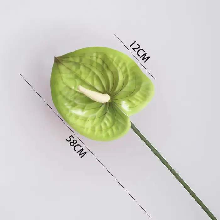 Plantes artificielles, fleurs artificielles à tige unique, simulation d'anthurium, fleurs pour arran