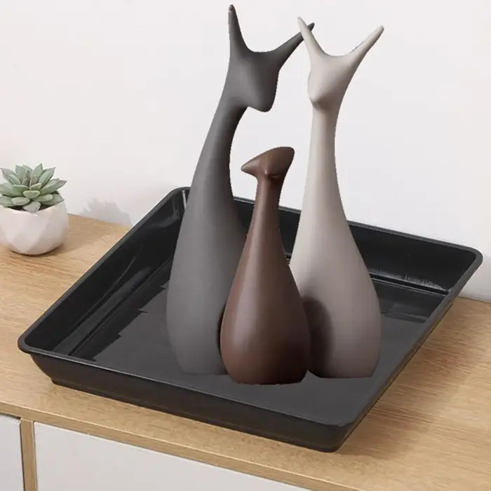 Soucoupe à plantes carrée 35cm