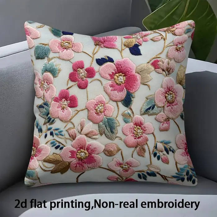 Housses de coussin imprimées en 2D à motifs floraux, utilisées pour la décoration de canapé, chambre