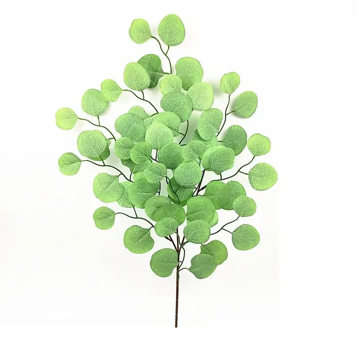 Aloès vert 6 pièces artificiel 4 feuilles branche d'eucalyptus plantes vertes décoration florale de bureau Simulation