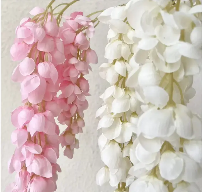 Guirlandes de fleurs de glycine à 100 brins