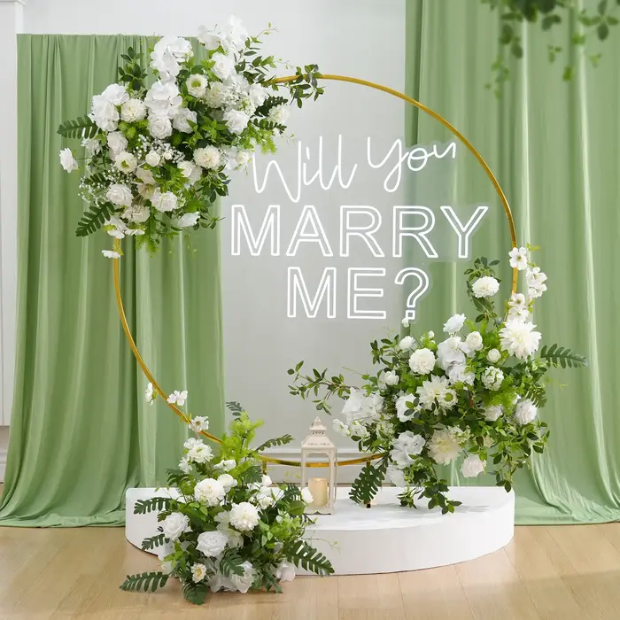 X8970 blanc Rose hortensia vert laisser accrocher rangée florale mariage toile de fond décoration sol allée Arrangement floral fenêtre affichage