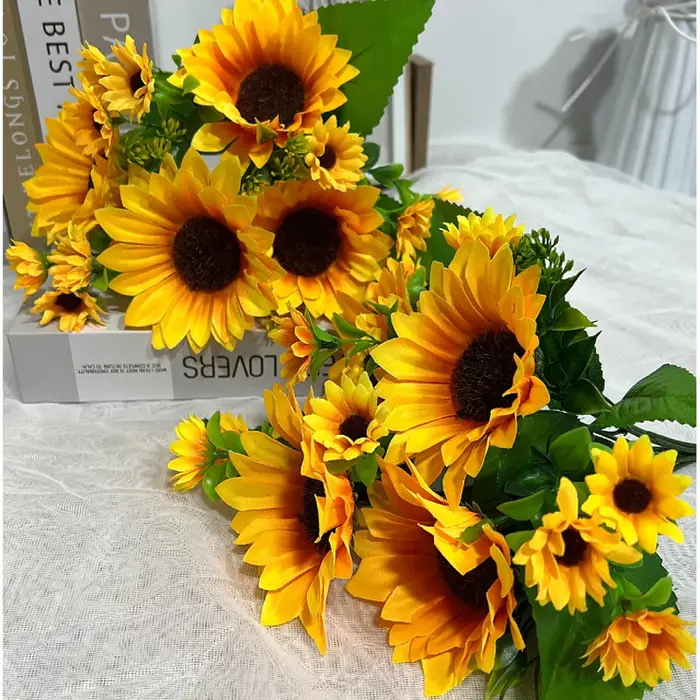 Fleurs artificielles tournesol fausses