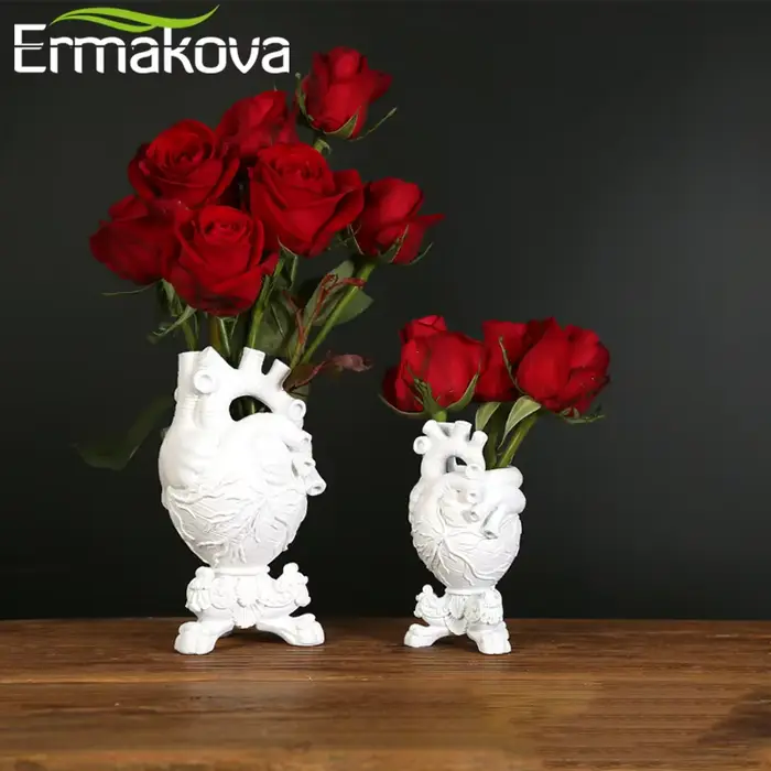 Vase en forme de cœur américain pour décoration de bureau