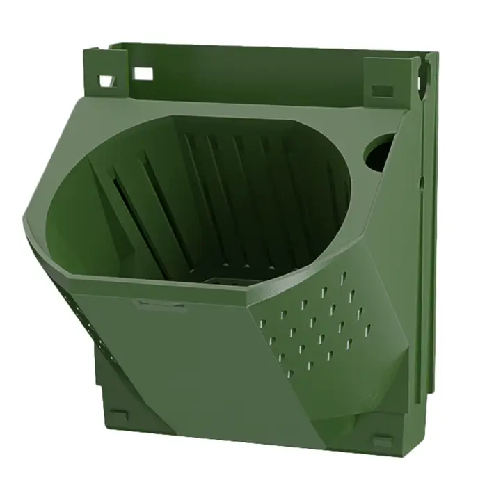1 pot de jardinage vertical mural en PP avec trous de drainage