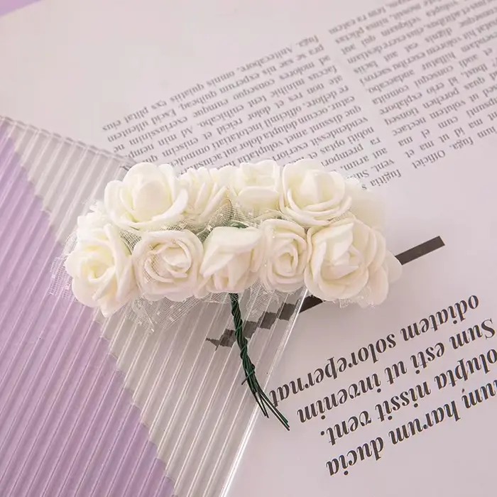 144 pièces mousse fleur artificielle multicolore mariage décor à la maison Scrapbooking fleur artifi