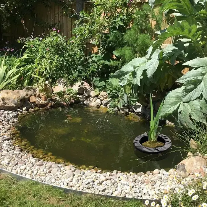 Jardinière d'étang flottant en tissu