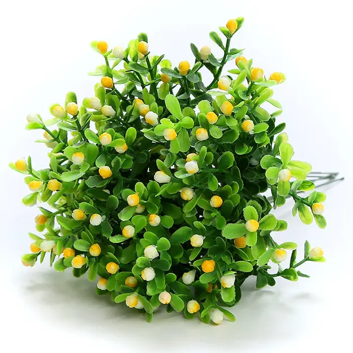 Bouquet d'herbe artificielle de Milan, 6 pièces, fausses plantes vertes, décor de fête de mariage à 