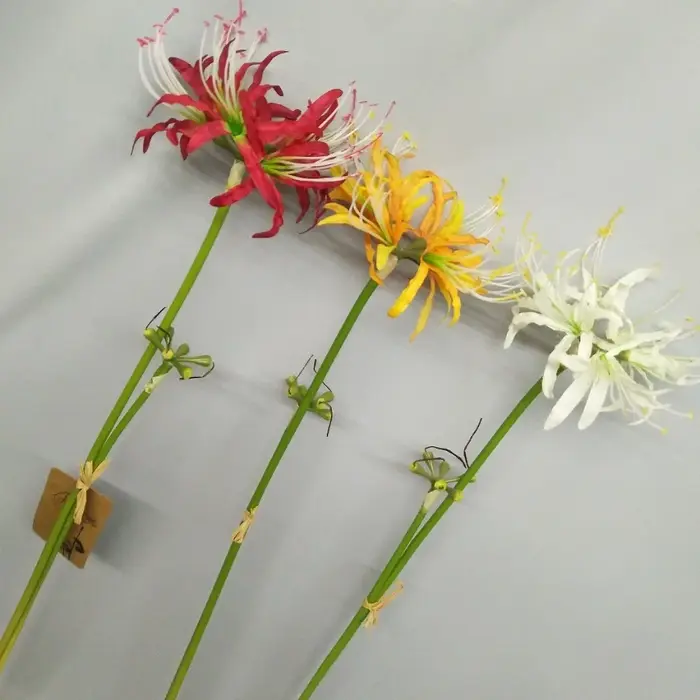 60cm Simulation Manzhushahua soie araignée lys fleurs artificielles photographie décoration bricolage Pseudo Lycoris Bouquet mariage