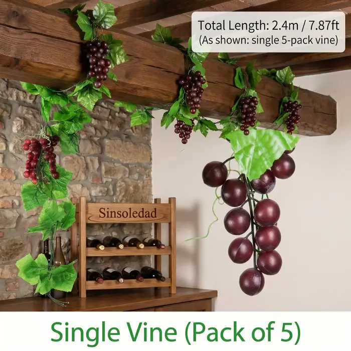 Guirlande de fausses feuilles de vigne