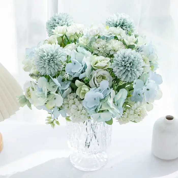 Fleurs artificielles Nuptiale Tenant Roses Bouquet De Mariage Couronne Plantes Vases Maison Chambre Cour Décor De Jardin Accessoires Scrapbooking