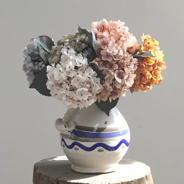 Fleurs artificielles d'hortensia d'automne 13