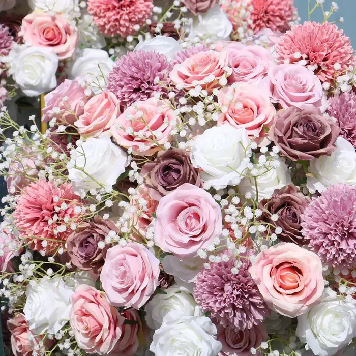 H7593 3/4 boule de fleurs centre de Table de mariage boules de décoration Roses