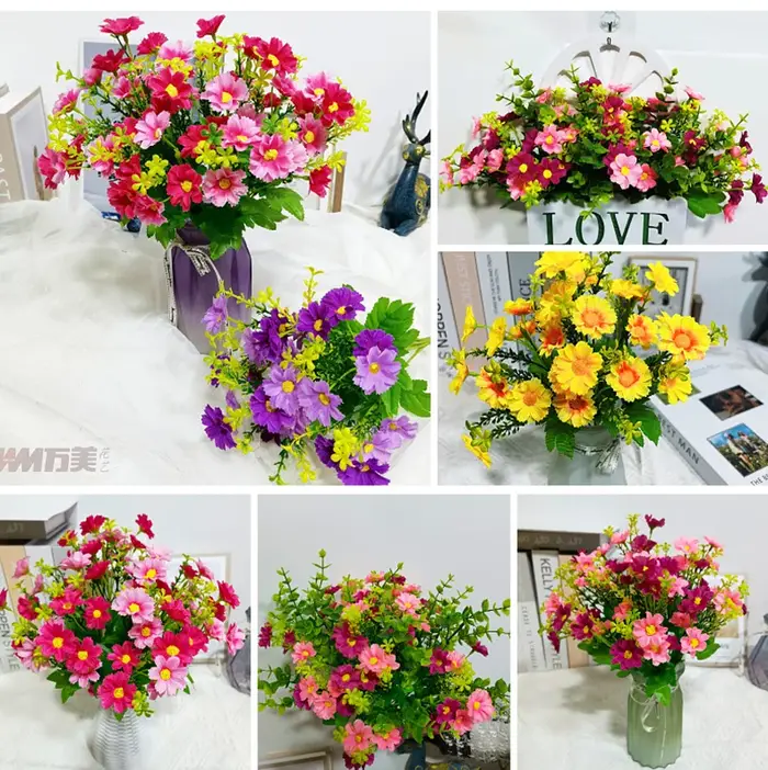 1 paquet de fleurs artificielles d'extérieur