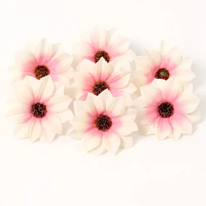 Pas cher 30 pièces Gerbera fleur artificielle décor de fête à la maison accessoires de décoration de mariage couronne bricolage artisanat de noël fausses fleurs