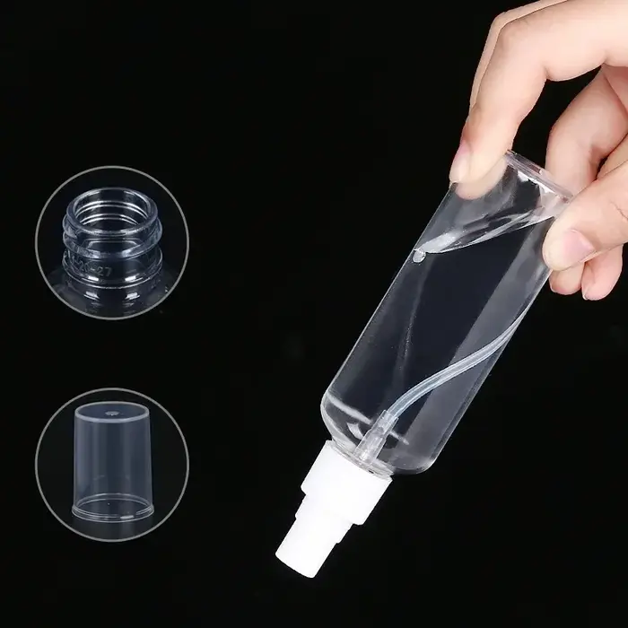 Flacon pulvérisateur Portable en plastique transparent