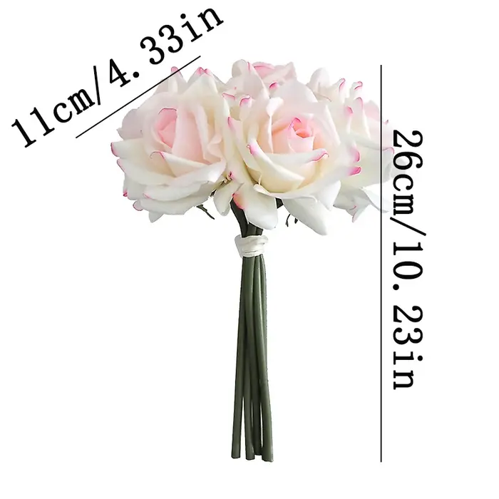 Fleurs artificielles 5 têtes