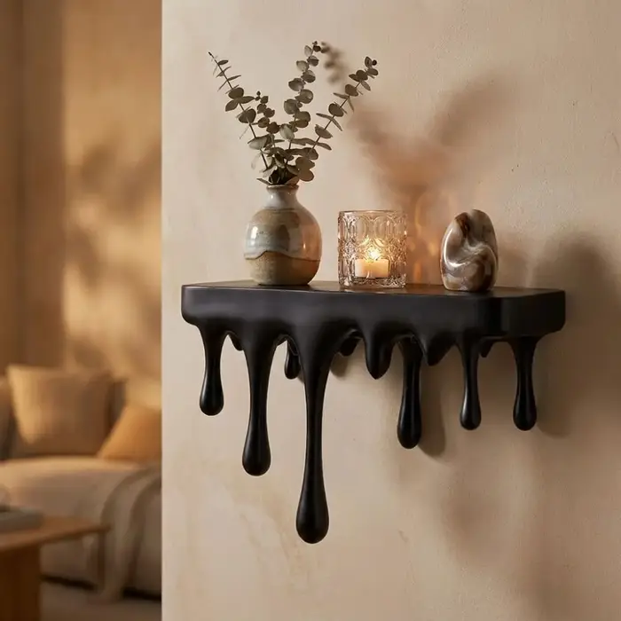 Étagère murale décorative 3D imprimée en plastique