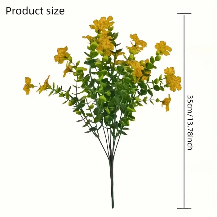 Lot de 12 fleurs de marguerite artificielles résistantes aux UV