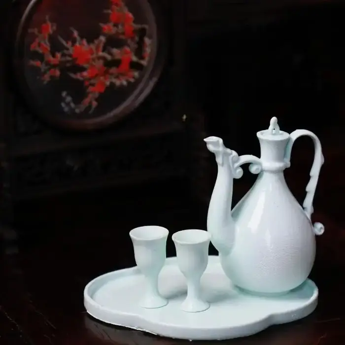 1 ensemble de 6 mini-pots de style antique chinois pour maison de poupée, pot de paon réaliste pour la décoration de scènes de maison de poupée classiques