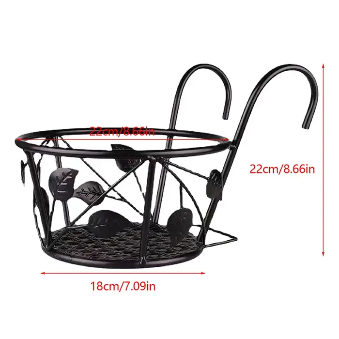 Support en fer pour plantes en plein air