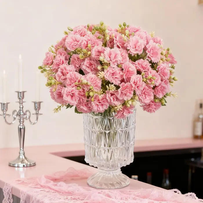 Fleurs artificielles en soie