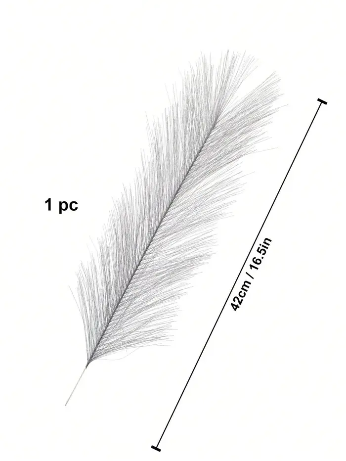 Uflower 42CM 10/20 pièces moelleux Pampas Boho herbe décor fleur artificielle fausses plantes Reed simulé mariage maison fête décoration