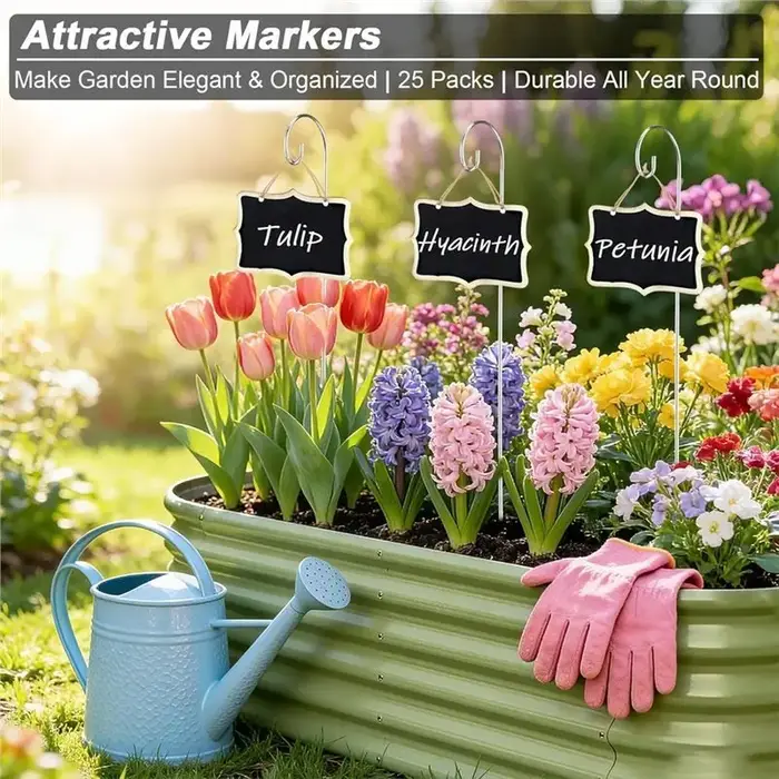 Étiquettes pour plantes réutilisables