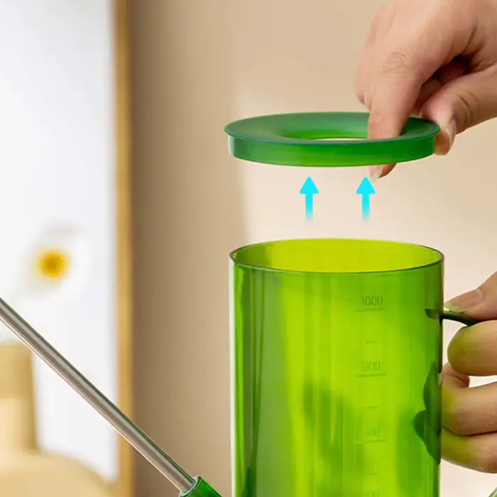 Arrosoir d'intérieur 1L en plastique transparent à long bec pour plantes en pot