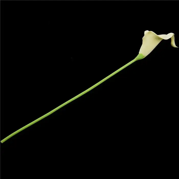 72X Fleurs artificielles de lys Calla à longue tige
