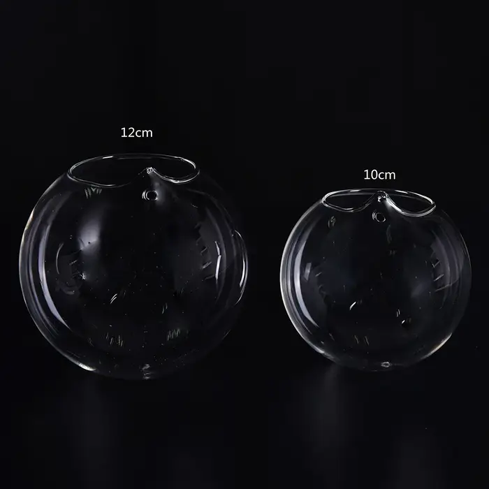 Boule suspendue créative en verre transparent
