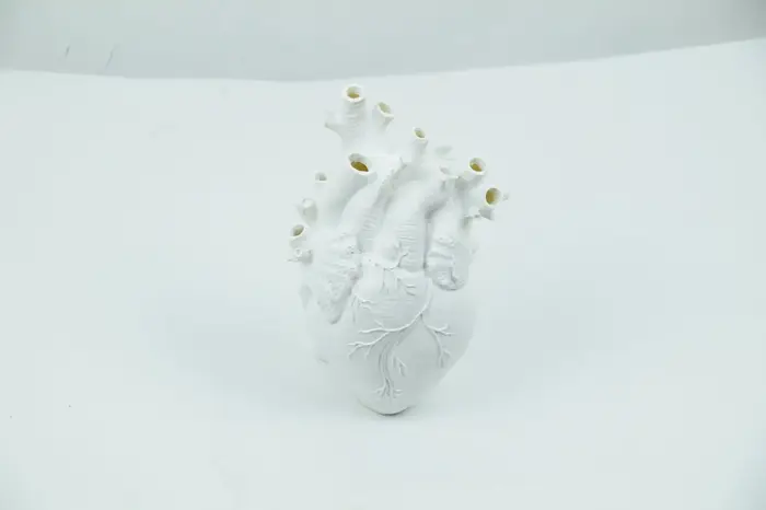 Vase à Fleurs en Forme de Cœur, Décoration pour Salon, Meuble TV, Salle d'Étude, Bureau