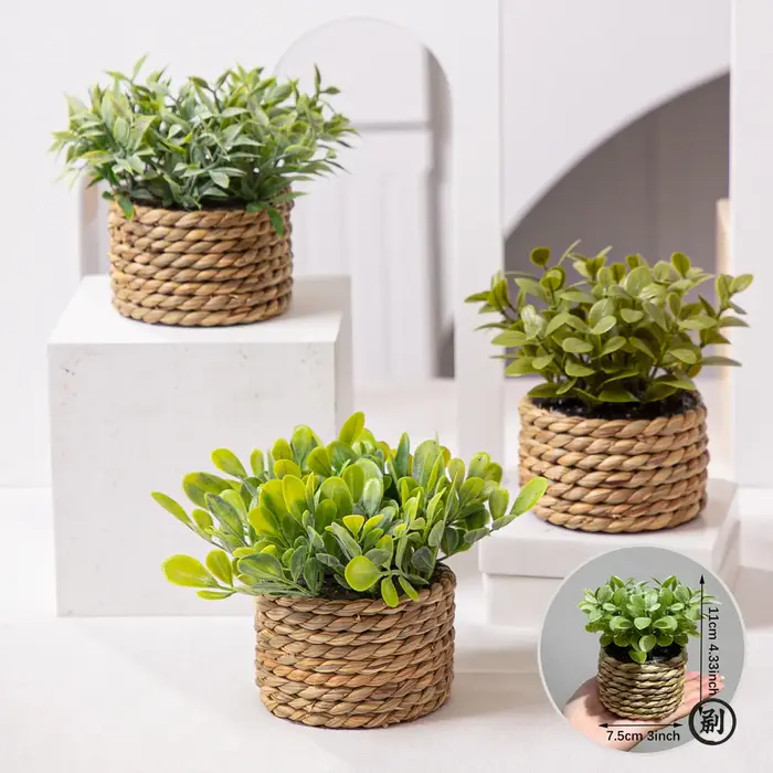 Plante d'eucalyptus artificielle verte de 11 cm – Petite